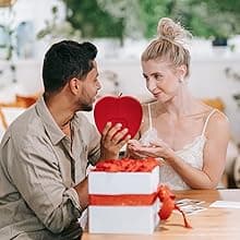 Preserved Real Rose with I love you Necklace 100 Languages, Gifts for Girlfriend, Women, Mom, Wife, Gifts Idea on Christmas, Valentine's Day, Mother's Day, Birthday, Anniversary, Thanksgiving