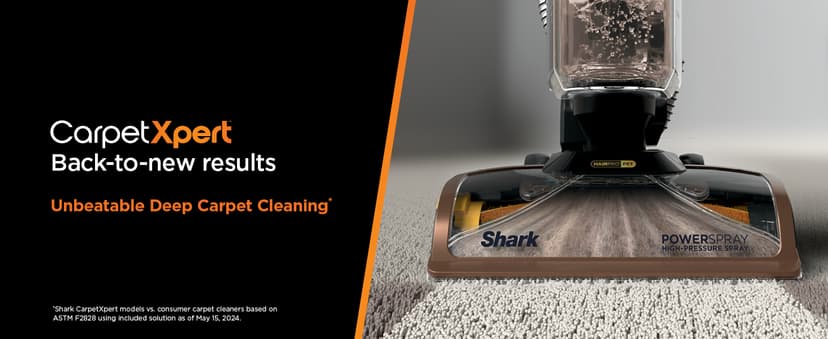 Shark Carpet Xpert Hair Pro with Stain Striker, Upright Carpet, Area Rug & Upholstery Cleaner, Carpet Shampooer, 4 Tools, Copper, EX301