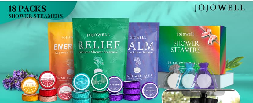 Shower Steamers Aromatherapy - 18 Pack Gifts for Women, Organic Essential Oils, Self Care, Birthday Gifts for Women, Men, Mom, Teen, Relaxation Home SPA Christmas