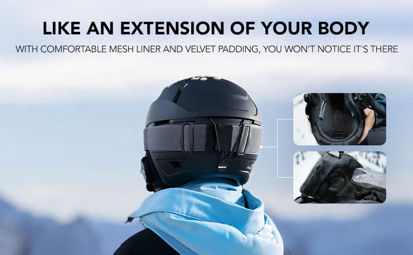 Sena Latitude S2 Snow Sports Smart Helmet with Bluetooth Connectivity and Mesh Intercom Communication