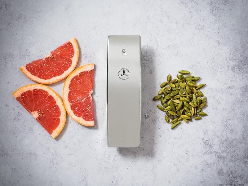 Mercedes-Benz Club Cologne for Men - 3.4 Fl Oz - Eau De Toilette Perfume Spray for Man - Woody & Musky Scent - Luxury Long Lasting Fragrance with Notes Of Grapefruit, Cardamom & Earthy Dry wood