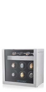TIMECUBE 9 Watch Winder with 4 Storage Slots and Interior Light