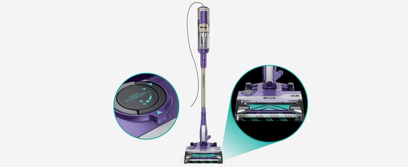Shark POWERDETECT Ultra-Light Corded Stick Vacuum with DuoClean Technology, Self-Cleaning Brushroll for No Hair Wrap, Anti-Allergen Complete Seal, and Odor Neutralizer Technology, HZ4002