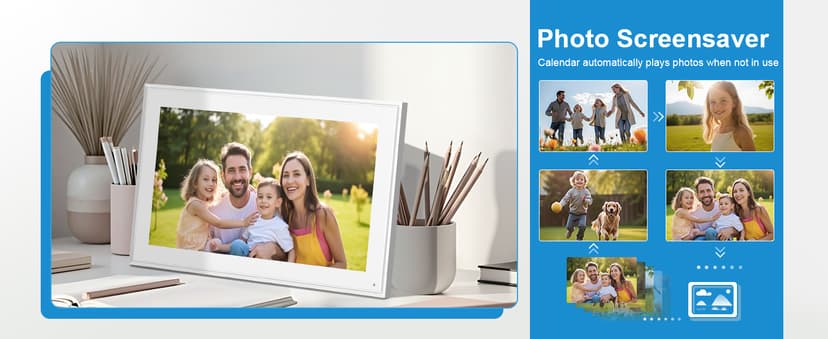 15.6 Inch Digital Calendar Wall Touch Screen Chore Chart, 32GB Electronic Calendar + Smart Family Planner, Wall and Desk Mountable, Gifts for Women Men, Christmas Gifts for Mom Dad