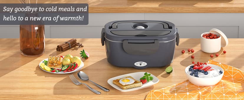 Leakproof, Removable Easy Clean, 12V/24V Car/Truck & 110V Home Use, Lonchera Eléctrica Portátil with Bag Tableware, Gifts Carsolt 1.5L Electric Lunch Box, Heated Lunch Box Food Warmer for Adults B09YXSNCTM