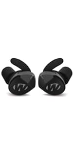 Walker's Disrupter Bluetooth Earbuds - Hunting Range Shooting Active Lifestyle Ear Protection Hearing Enhancement Noise-Cancelling Rechargeable Wireless Electronic Earbuds - FDE