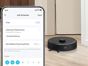 Tapo LiDAR Smart Navigation Robot Vacuum and Mop with Self-Emptying Dock, 5300Pa Max, 97%+ Dust Pickup Rate, Customizable Cleaning, Self-Charging, Compatible with Alexa & Google Home, RV30 Max Plus