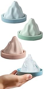 Silicone Ice Ball Molds for Whiskey - Set of 4 Round Makers with Lids for Cocktails, Bourbon, and Drinks