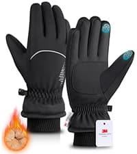 rivmount Winter Gloves Women Men, Thermal Ski Gloves for Cold Weather with Warm, Waterproof, Touchscreen for Running, Skiing