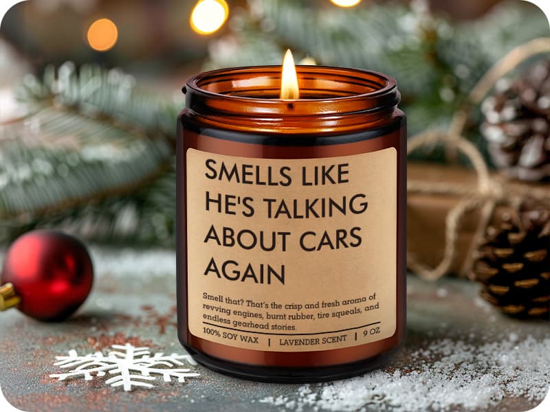 Car Lover Gifts for Men - Funny Christmas, Man Cave Decor, Garage, Birthday Ideas for Auto Mechanic Dad Husband Boyfriend Him Fairy's Gift Candle, Car Guy Gifts, Car Enthusiast Stuff, Automotive Gifts B0GWHQ4FHK