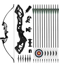 Recurve Bow and Arrow Set,Takedown Recurve Bows Archery for Adults Left and Right Hands 40lbs Archery Set