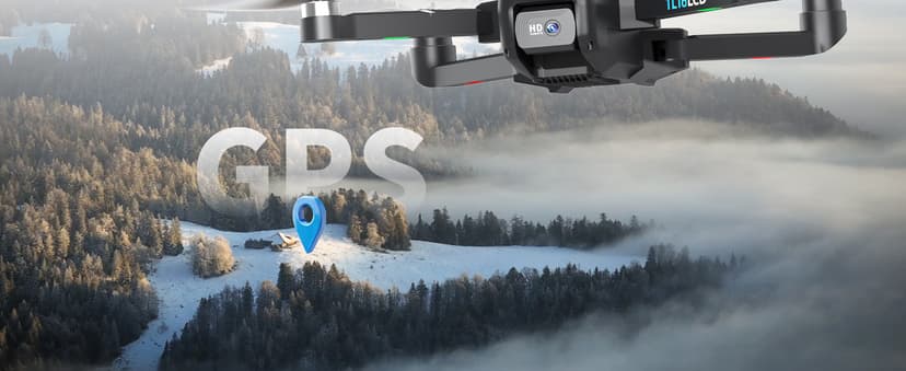 Drones with Camera for Adults 4K, GPS Drone with 4.5” LCD Screen Controller Follow Me Auto Return 5G Long Range Transmission Foldable FPV Drone for Beginners Under 249g