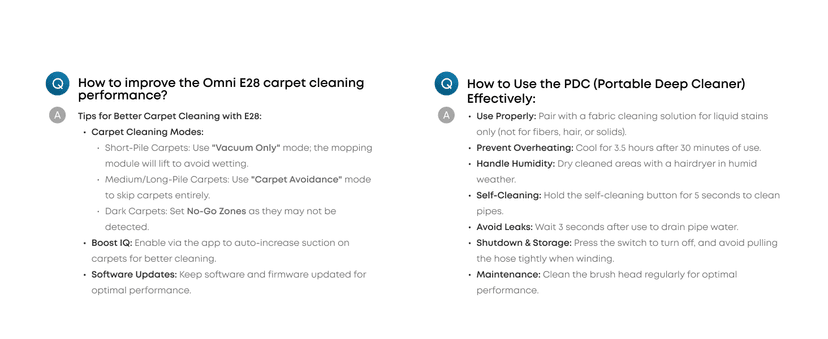 eufy Robot Vacuum E28, Portable Carpet for Deep Cleaning, HydroJet System with Roller Mop, All-in-One Robot Vacuum and Mop Combo, 20,000 Pa Suction, Zero-Tangling, Corner-to-Edge Cleaning (Upgraded)