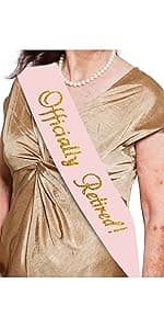 The Legend Has Retired Sash – Elegant Black and Gold Foil Legendary Sash for Both Women and Men & a Large Gold Safety Pin. Perfect for Retirement Parties