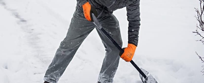 Schwer 2 Pairs 100% Waterproof Winter Work Gloves, ANSI A2 Cut Resistant Freezer Gloves for Outdoor Cold Weather Keep Hands Warm, Thermal Insulated Gloves for Shoveling Snow, Ice Fishing, L