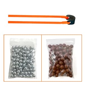 Professional Slingshot Set-A Classic Construction Shooting and Hunting Slingshot with a Sturdy Sling Shot Bow, 2 Packs of Slingshot Ammo,and a Slingshot Band for Adults