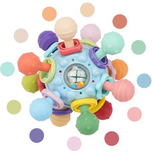 Baby Montessori Sensory Toys for 0-6 6-12 Months, Baby Teether Teething Toys for Babies 0 3 6 9 12 18 Months, Newborn Infant Learning Developmental Toys Gifts for 1 2 Year Old Boys Girls