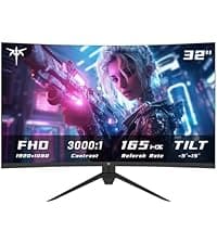 KTC 32 Inch 240Hz Curved Gaming Monitor, FHD 1080P 1500R HDR Gaming PC Monitor, FreeSync, Ultra-Fast 1ms Monitor for Gamer, 3500:1 Contrast, HDMI 2.0 x 2, DisplayPort 1.4 & USB 2.0, H32S17F