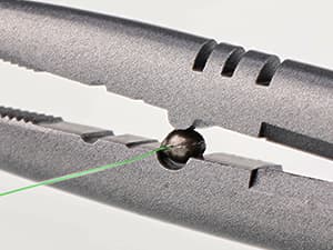 Booms Fishing F03 Needle Nose Fishing Pliers, 9" Fisherman's Pliers, Long Nose Hook Remover, Saltwater Resistant Fishing Gear, Green