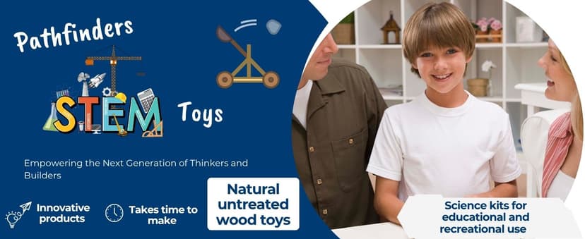 Pathfinders STEM Kits – Leonardo da Vinci Catapult kit | Trebuchet Science Kits for Kids Age 12-14 | Toys for Ages 8-13 Physics Toys | Kids Engineering kit | Learning Resource | Engineering