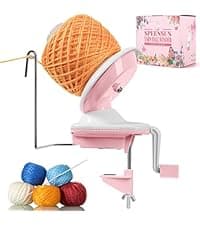SPEENSUN Yarn Winder, Yarn Winder for Crocheting, 3.5 OZ Easy-to-Install and Efficiently Yarn Ball Winder with Lower Noise, Yarn Spinner for Crochet and Knitting Lover for Yarns Below Size 5