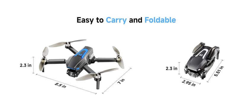 PLEGBLE Drones with Camera for Adults 4K, FPV Drone for Kids Beginners, Foldable RC Quadcopter with 3 Batteries 45 Mins Long Flight Time, Brushless Motor, One Key Start, Toys Gifts for Boys Teen Men