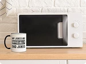 Aurahouse New Dad Gifts First Time, Officially Dad Jokes Mug, Pregnancy Announcement for Husband Funny, Daddy to Be Gifts for 1st Time Dads Birthday Baby Shower Fathers Day, Expecting Father Gift