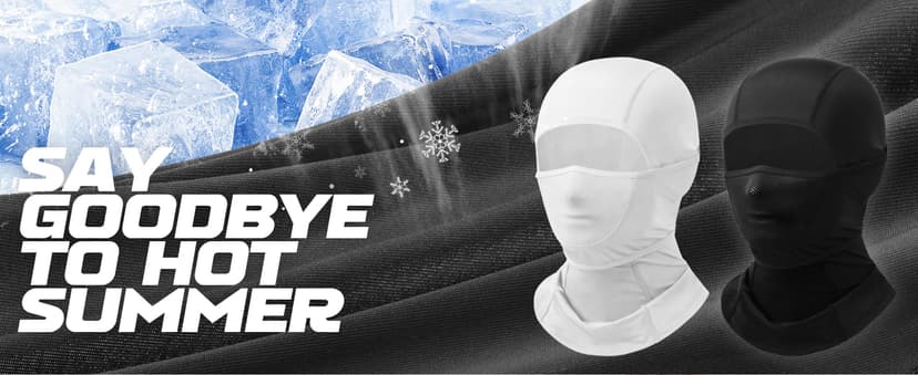 Balaclava Face Mask with Movable Deisgn for Men Women Summer Cooling Shiesty Mask Sun UV Protection-Motorcycle Ski Outdoor