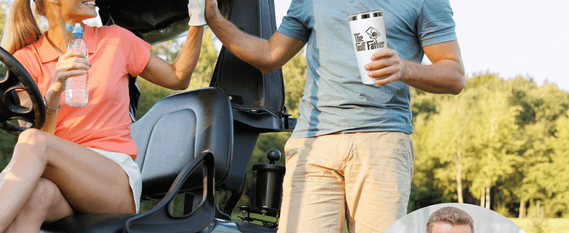 Golf Gifts for Dad - Fathers Day Golf Gifts for Men, Dad, Husband - Funny Golfer Gift - Golfer Ideas for Men, Golfers - Fathers Day Gift - 20 Oz Stainless Steel Tumbler