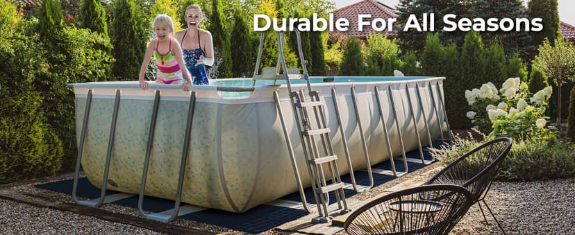 Shop Square 12-Foot Pool Liner Pad for Above Ground Pools - Under Pool Padding, Above Ground Pool Pad, Puncture Protection, Extend Liner Life, Durable Geotextile Material