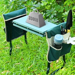 KVR Upgraded Garden Kneeler and Seat with Thicken & Widen Soft Kneeling Pad,Heavy Duty Foldable Gardener Stool with 2 Tool Pouches,Gardening Gifts for Women Mom Men Seniors¡… B0972Y5LTY
