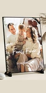 Personalized Dad Gifts for Fathers Day, Custom Fathers Day Gift from Daughter Son Kids, Customized Dad Gifts for Husband from Wife, Unique Best Dad Picture Frame with Your Photos