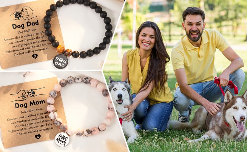 Tarsus Dog Mom Gifts for Women, Dog Mom Christmas Mothers Day Gifts, Best Dogs Lover Charm Bracelet Gift for Women