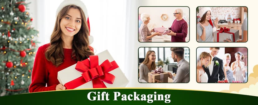 Tiered Charcuterie Board Gift for Women: Bamboo 360° Rotating Round Base with 4 Swivel Trays - White Elephant Gift, Holiday Hosting, Christmas, Birthday, Parties, House Warming Gift for Couples