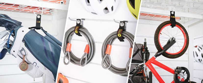 Garage Storage Extension Cord Organizer Cable Straps and Yard Cord Storage for Hose Organizer, Tools, RV Accessories Heavy-Duty Wrap-It Storage Straps - Assorted 6-Pack B06Y5Q4VZD