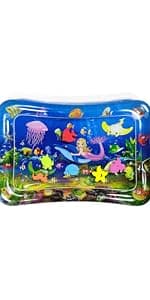 Infinno Inflatable Tummy Time Mat Premium Baby Water Play Mat for Infants and Toddlers Baby Toys for 3 to 24 Months, Strengthen Your Baby's Muscles, Portable