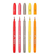 Sign Brush Pen, 15pcs Calligraphy pen Flair Pens Fine Point(0.4mm) Assorted Colors, Felt Tip Pens Art Brush Marker, Journaling Pen Set for Beginners Adult Hand Lettering Calligraphy