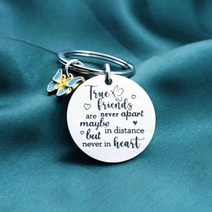 Friends Keychain Friendship Gifts For Women Bff Bestie Best Friend Birthday Gifts for Women Long Distance Gift For Woman Friend Female Best Friends Birthday Christmas Gift Small