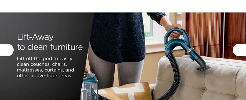 Shark Upright Vacuum, Navigator Lift-Away with Self-Cleaning Brushroll, HEPA Filter, Swivel Steering, Upholstery Tool & Pet Crevice Tool, Perfect for Pets & Multi-Surface, Teal, ZU503AMZ