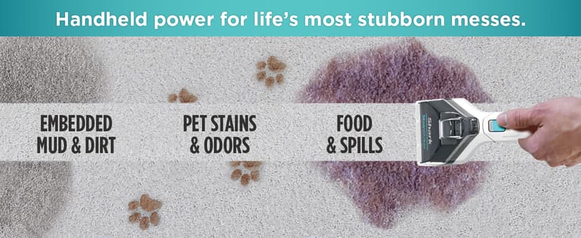 Shark CarpetXpert with StainStriker Upright Carpet, Area Rug & Upholstery Cleaner with Pet Mess Extractor Tool, Perfect for Pets, Carpet Shampooer, 3 Cleaning Tools, Cleaning Solutions, White, EX201