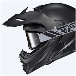 ScorpionEXO AT960 Modular Adventure Street Motorcycle Helmet with Bluetooth Ready Speaker Pockets DOT ECE Approved Topographic (Sand Large)