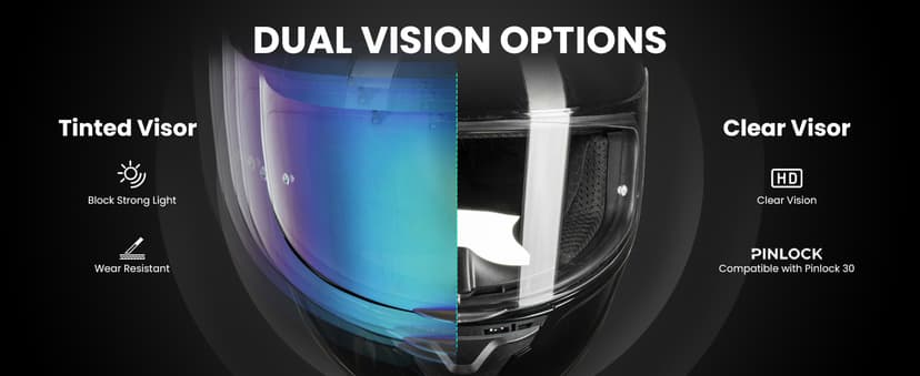 ILM Motorcycle Helmets Full Face for Men Women Cascos para Motos Powersports Motorbike Street Racing DOT Model MF566