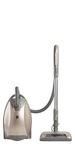 Kenmore Elite 81714 Pet Friendly Ultra Plush Lightweight Bagged Canister Vacuum with Pet PowerMate, HEPA, Extended Telescoping Wand, Retractable Cord, and 3 Cleaning Tools-Champagne