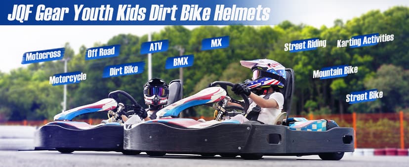 Youth Kids Dirt Bike Helmets Motocross Offroad ATV BMX MX Dirtbike Motorcycle Helmet J-01 with Goggles and Gloves DOT Approved