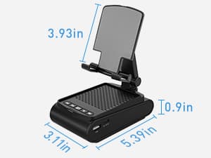 Gifts for Men, Cell Phone Stand with Wireless Bluetooth Speaker, Birthday Gifts for Mens Dad Boyfriend, Cool Gadgets for Men, Anniversary Ideas Gift, Compatible with iPhone/iPad/Samsung Galaxy