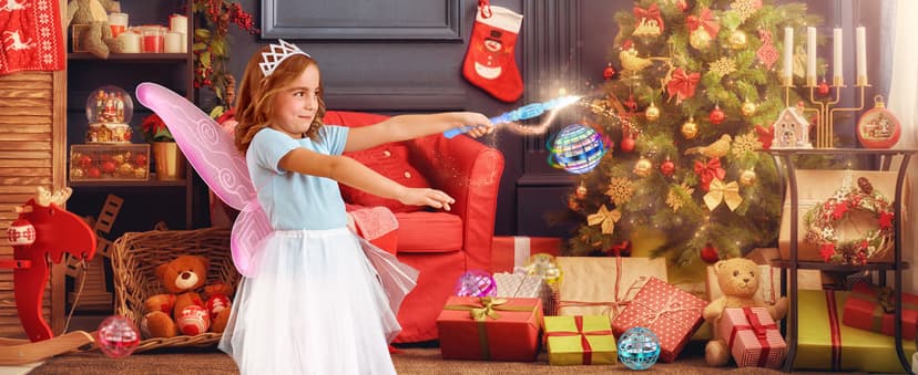 2025 Flying Orb Ball Toy,Cosmic Globe Boomerang Hover Ball Galactic Fidget Spinner, Hand Drone Orbit, Cool Toys Gift for 6 7 8 9 10+ Year Old Boys Girls Teens Outdoor Toys(Blue)