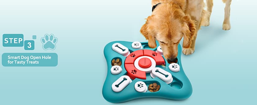 PETSTA Dog Puzzle Toys, Treat Dispensing Dog Enrichment Toys for IQ Training and Brain Stimulation, Interactive Mentally Stimulating Toys as Gifts for Puppies, Cats, Dogs B09XXPCB4T
