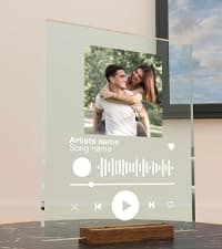 EGD Spotify Decorative Plaque Personalized Gifts, Custom Gifts for Him Her, Customized Picture Frame for Boyfriend Girlfriend Couple Wife Women on Anniversary Birthday, Made in USA