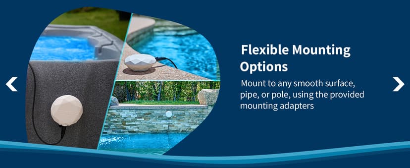 Crystal Smart Water Monitor for Salt Water Pools & Hot Tubs - 24/7 Continuous Digital Water Testing with App Notifications & Customized Chemical Dosing (New Model)