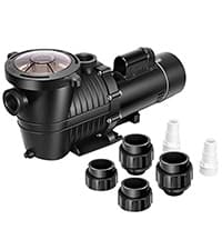 VIVOHOME 2.0 HP Above Ground Swimming Pool Pump Dual Speed 1.5" & 1.25'' Inlet/Outlet 115V Energy Saving w/Strainer Basket